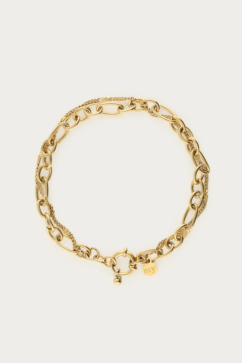 Doppeltes Armband mit Gliedern