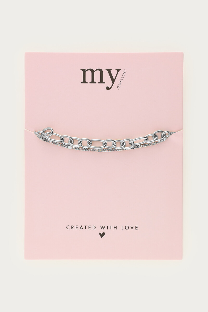 Double bracelet with link chain | My Jewellery