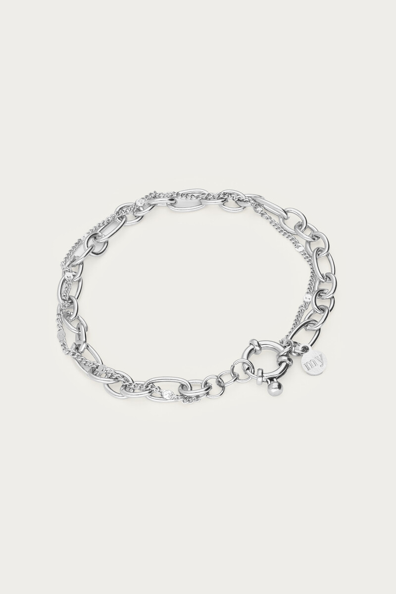 Double bracelet with link chain | My Jewellery