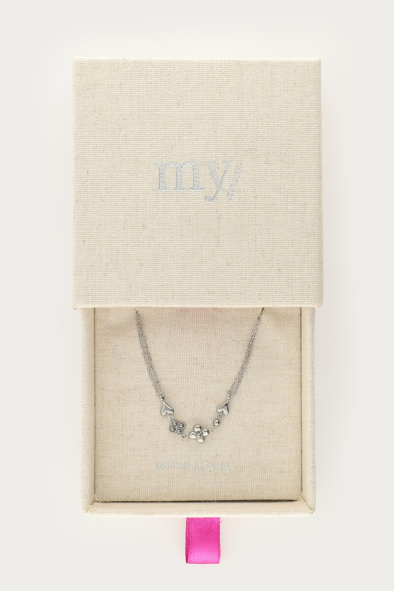 Double necklace with five minimalist charms | My Jewellery