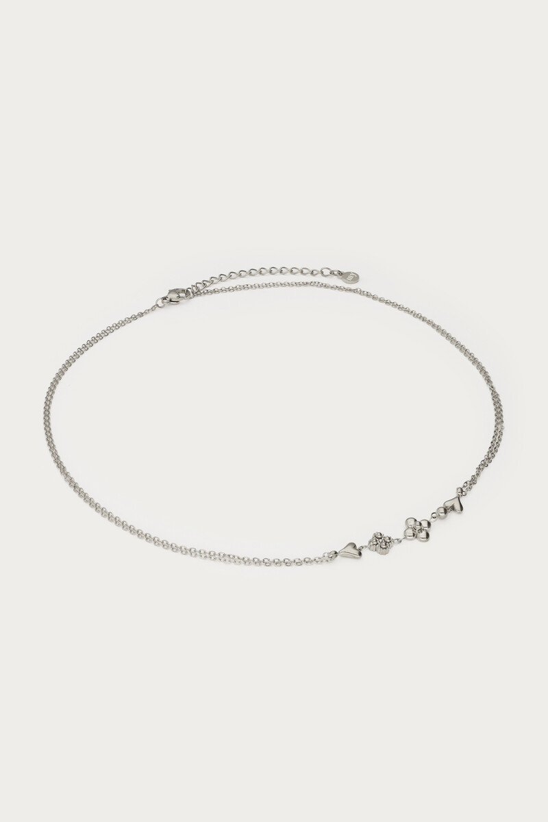 Double necklace with five minimalist charms | My Jewellery