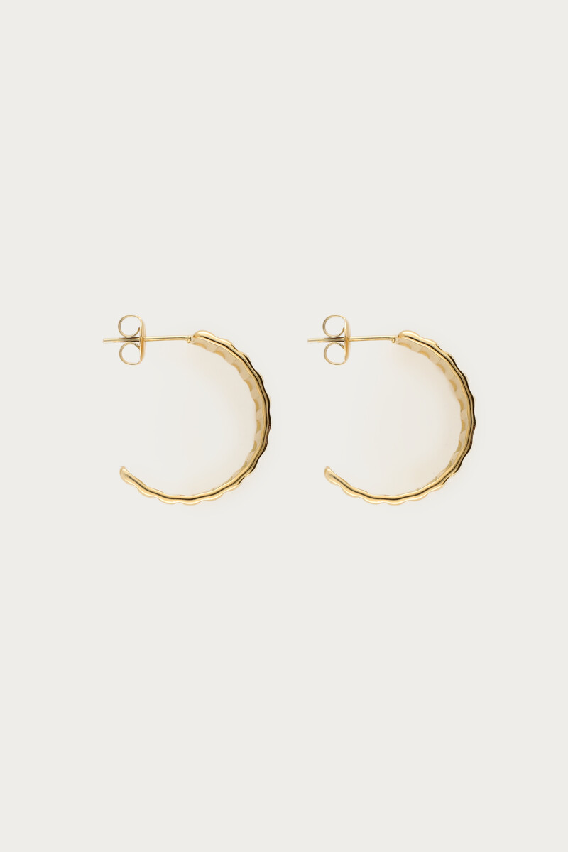 Earrings half round striped | My Jewellery
