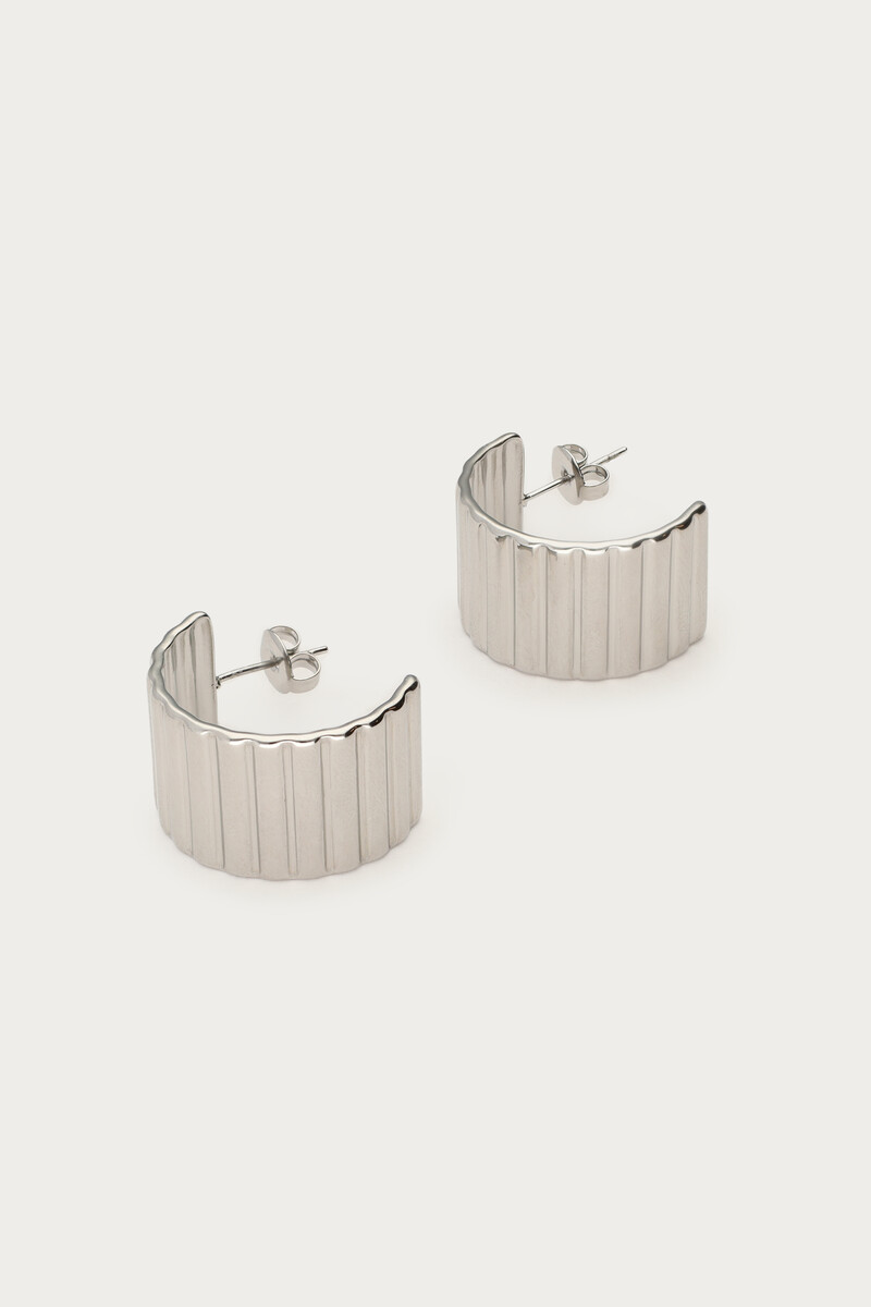 Earrings half round striped | My Jewellery