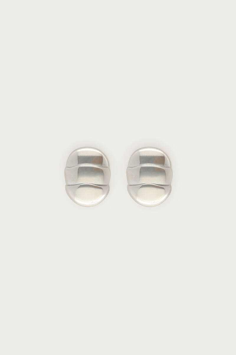 Earrings oval striped