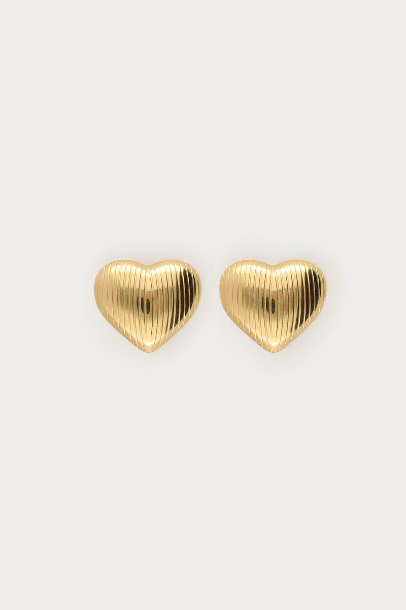 Earrings striped heart | My Jewellery