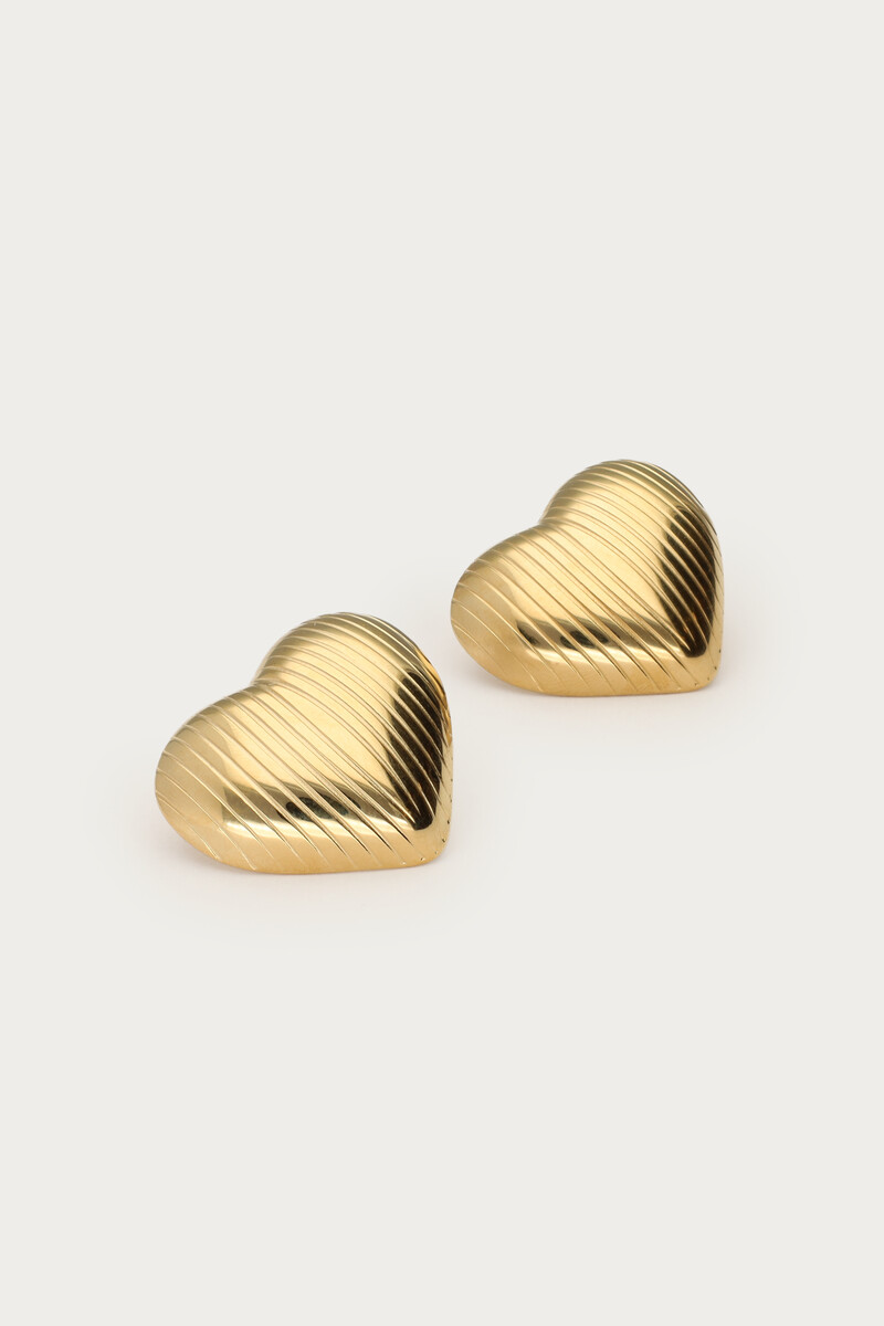 Earrings striped heart | My Jewellery
