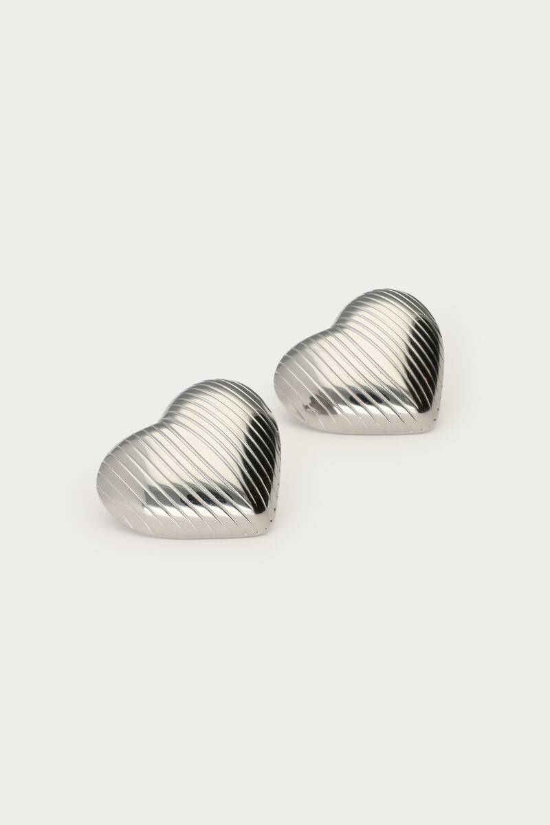 Earrings striped heart | My Jewellery