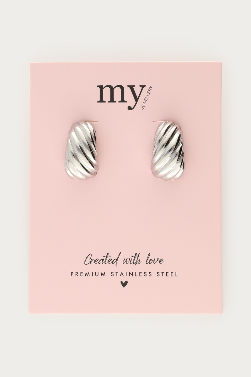 Earrings striped drop | My Jewellery