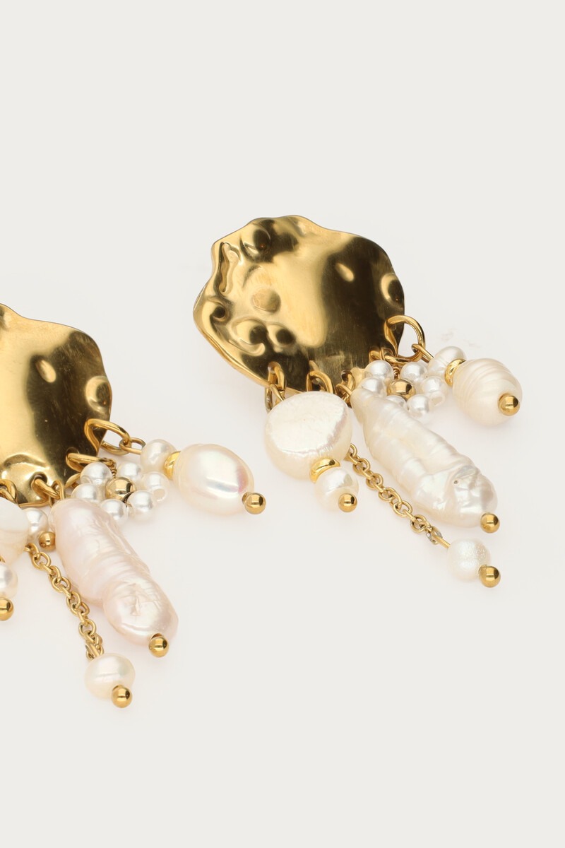 Drop earrings with natural pearls | My Jewellery