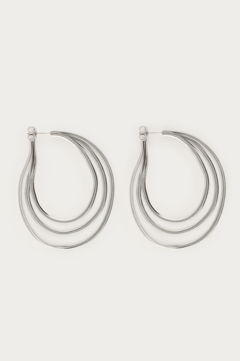 Drop earrings with oval cord | My Jewellery