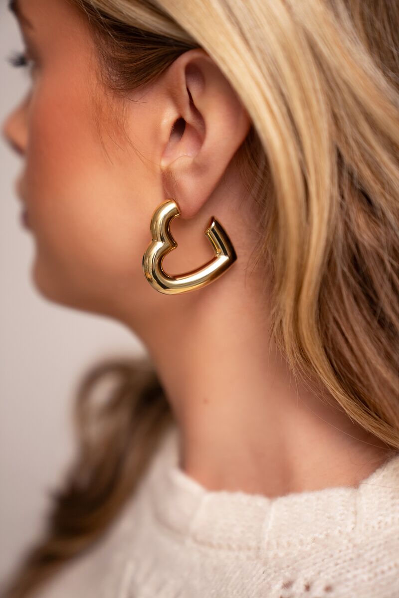 Statement earrings medium heart | My Jewellery