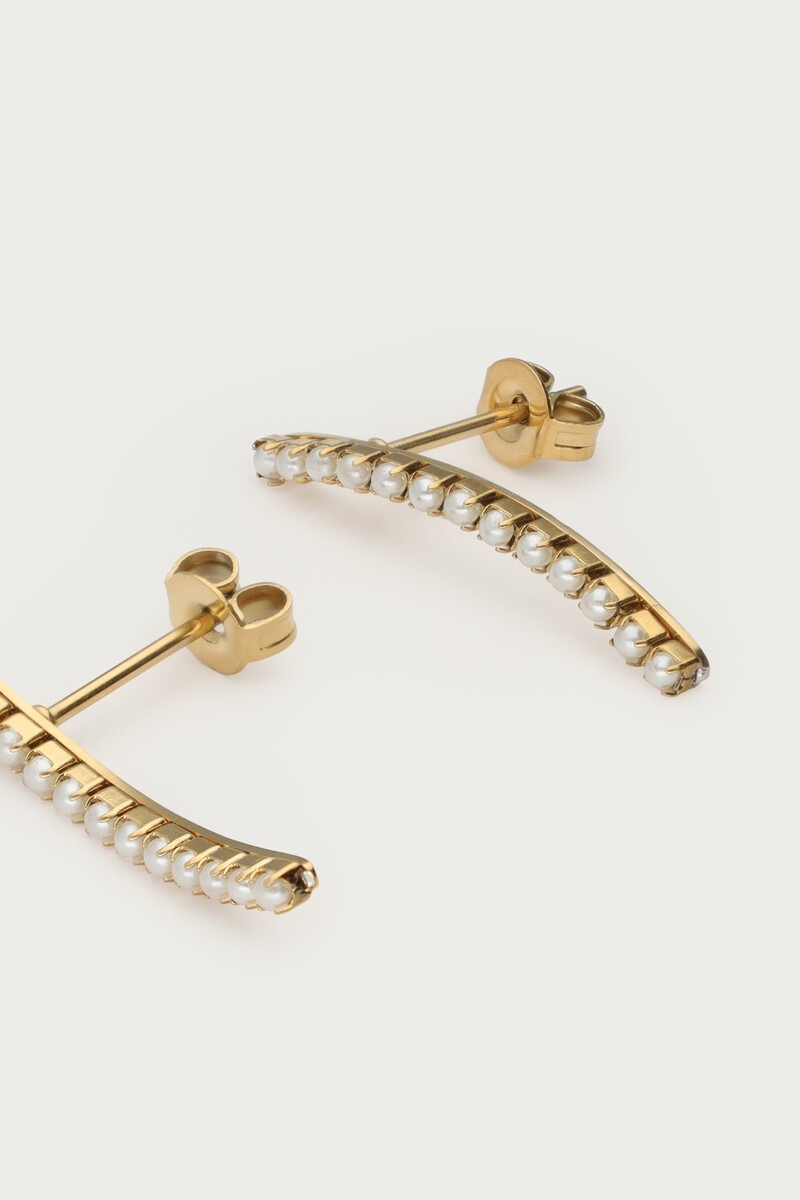 Ear climber with faux pearls | My Jewellery