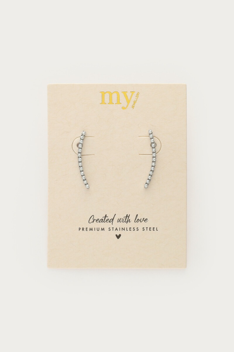 Ear climber with faux pearls | My Jewellery