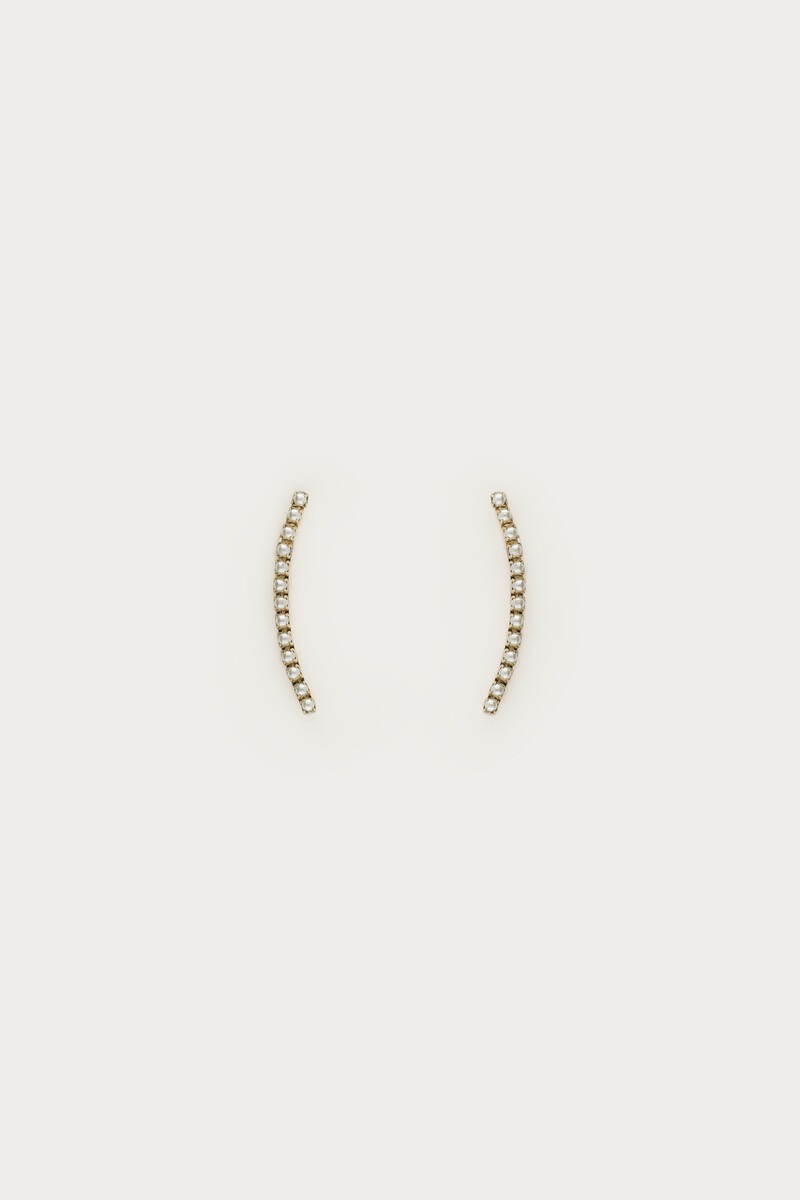 Ear Climber Ohrstecker mit Kunstperlen