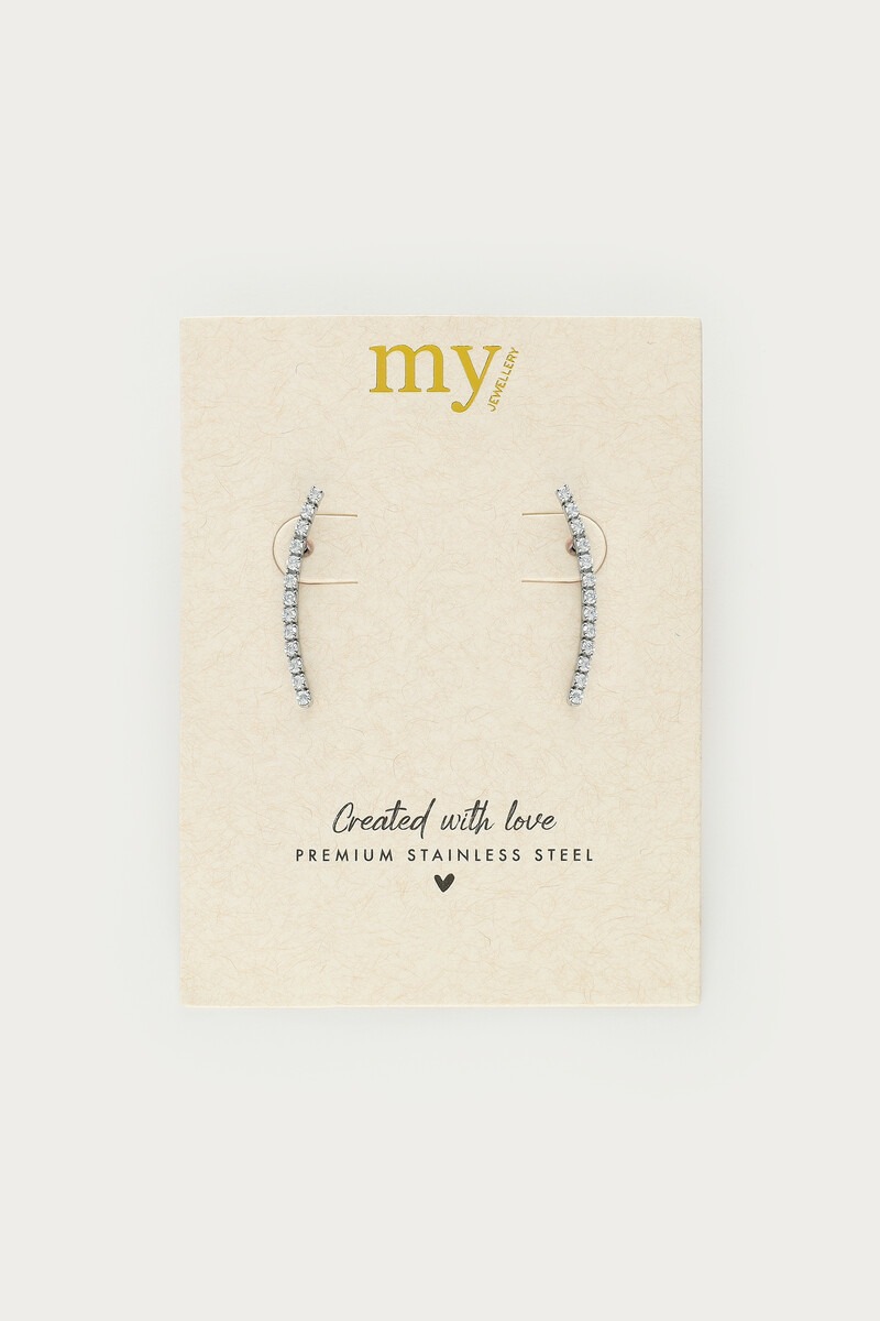 Ear climber with rhinstones | My Jewellery