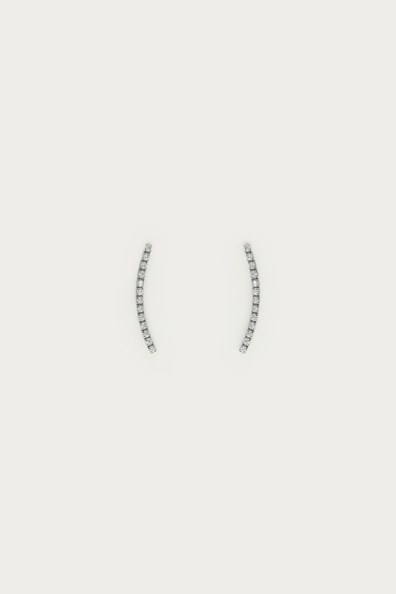 Ear climber with rhinestones