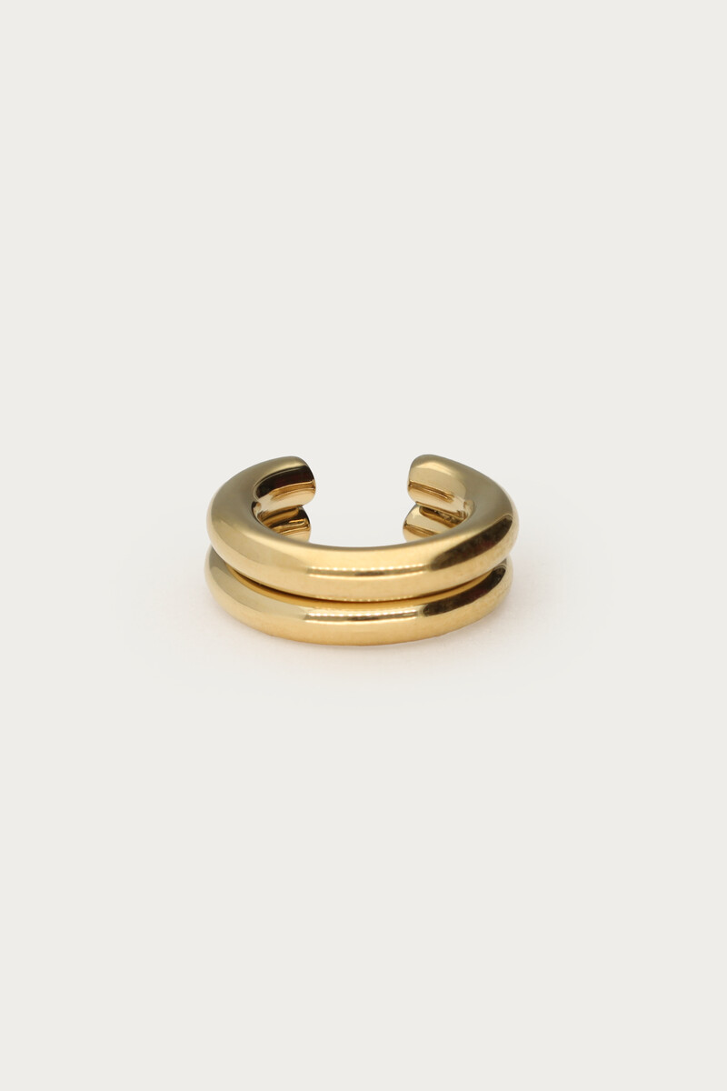 Ear cuff double ring