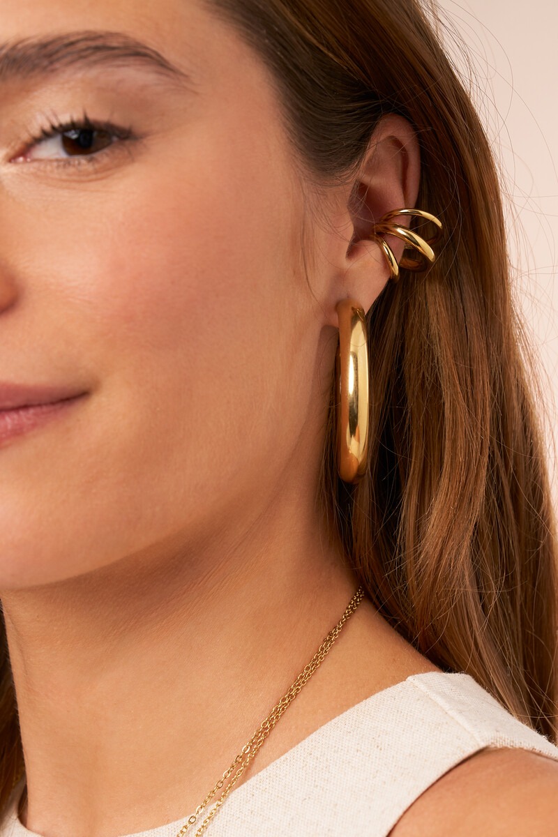 Ear cuff with three rows | My Jewellery