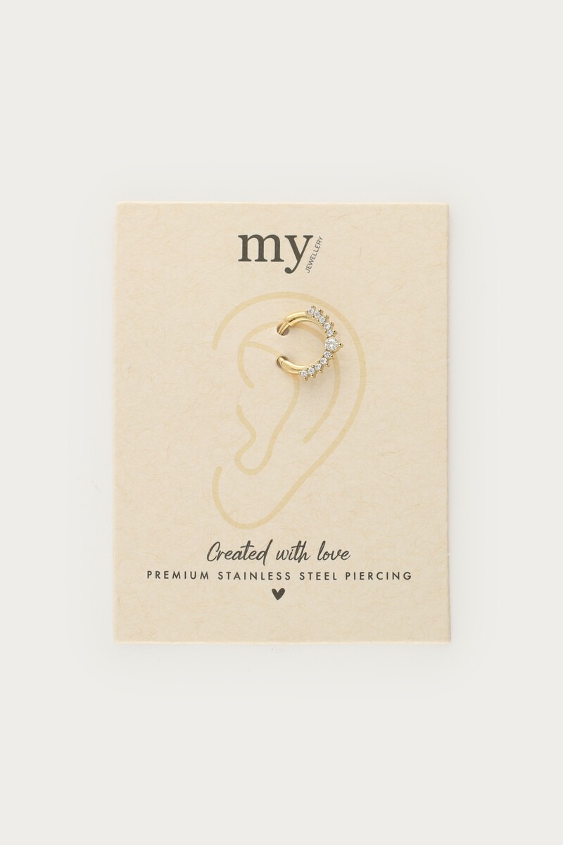 Ear game daith ear piercing with rhinestones | My Jewellery