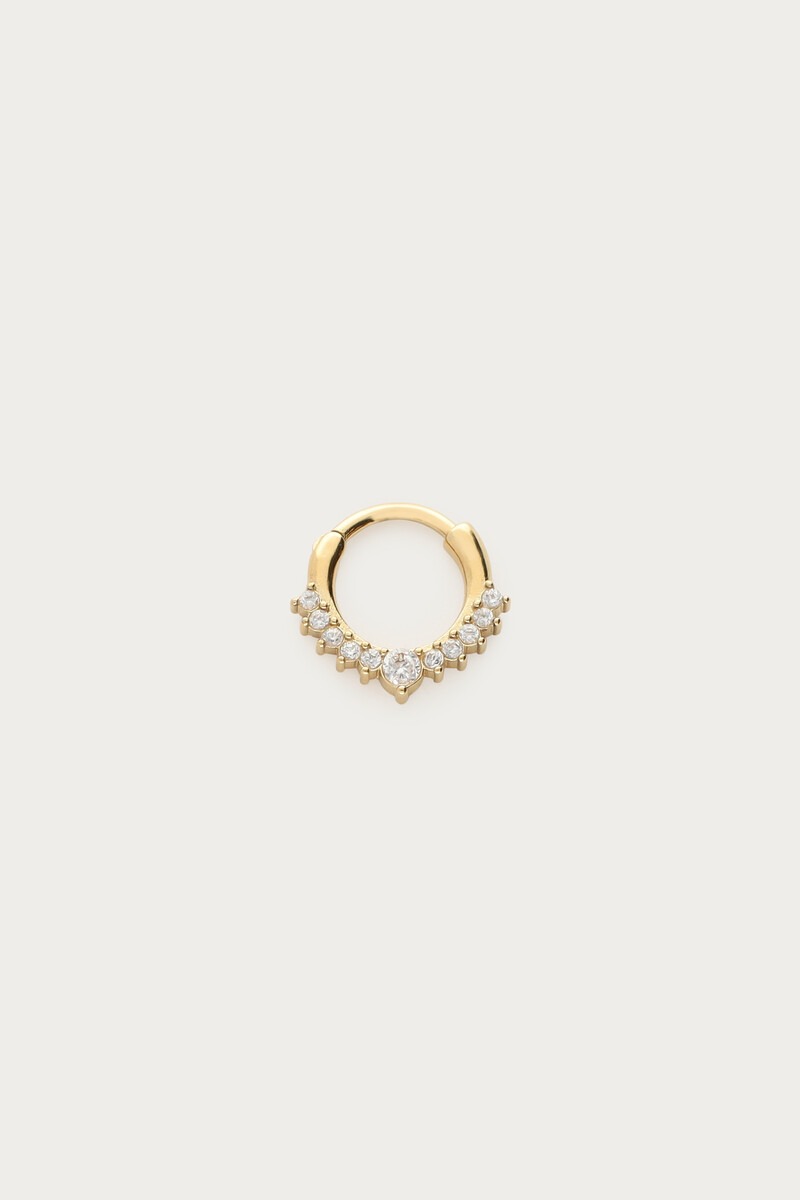 Ear game daith ear piercing with rhinestones | My Jewellery