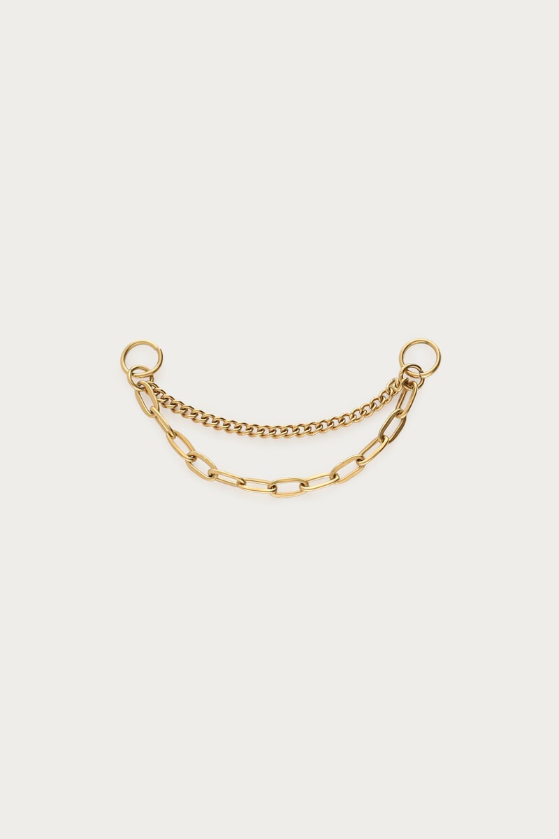 Ear game double earring connector