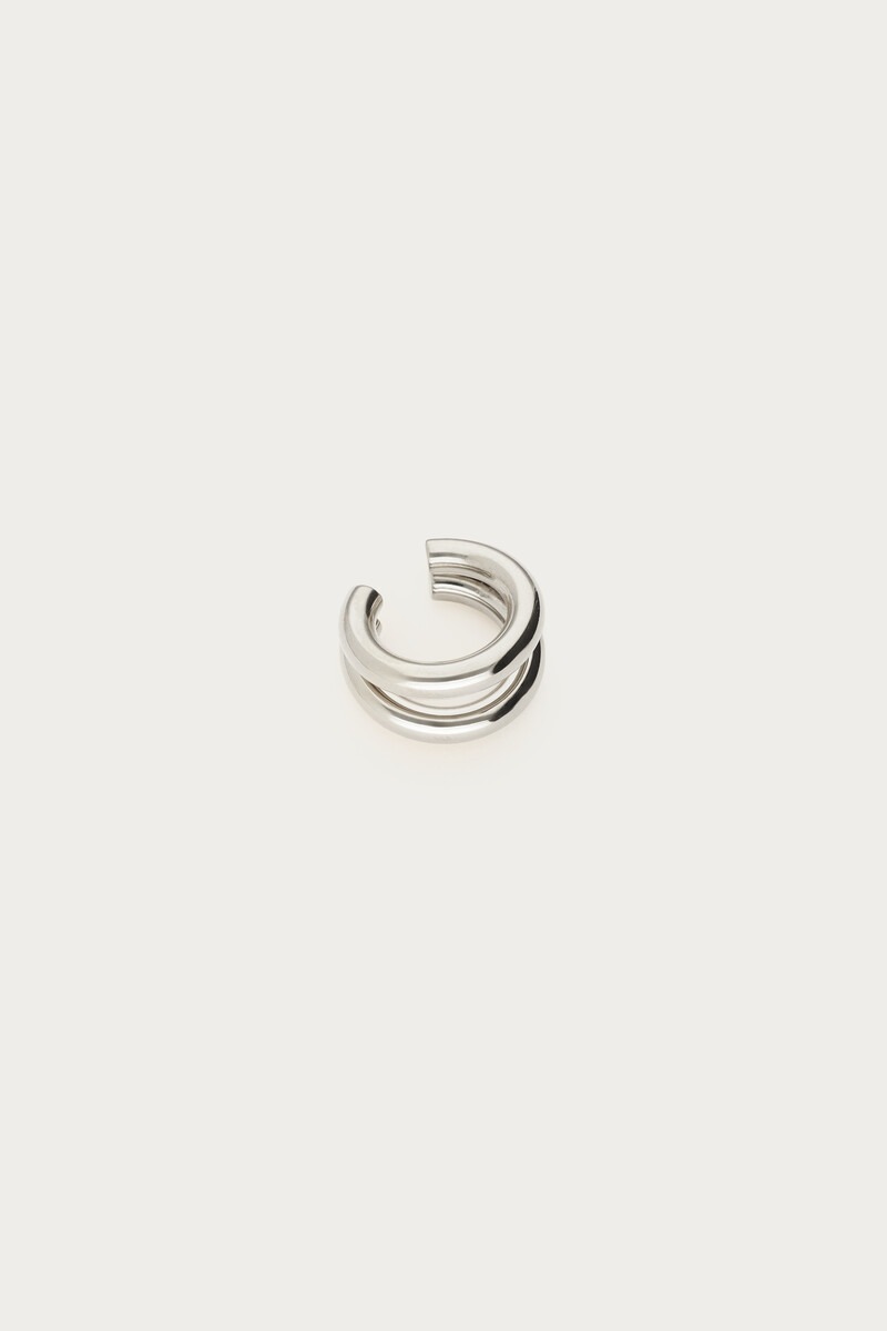 Ear game ear cuff with double row