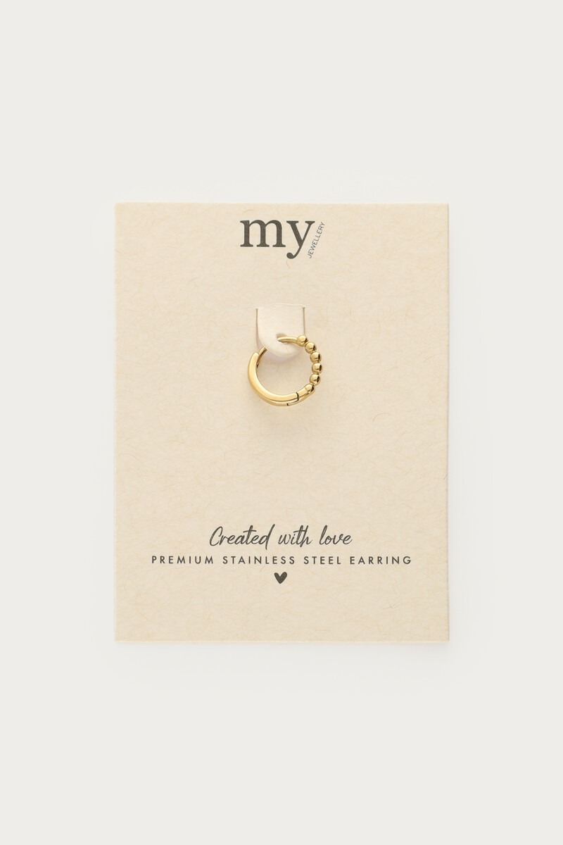 Ear game single hoop earring with dots | My Jewellery