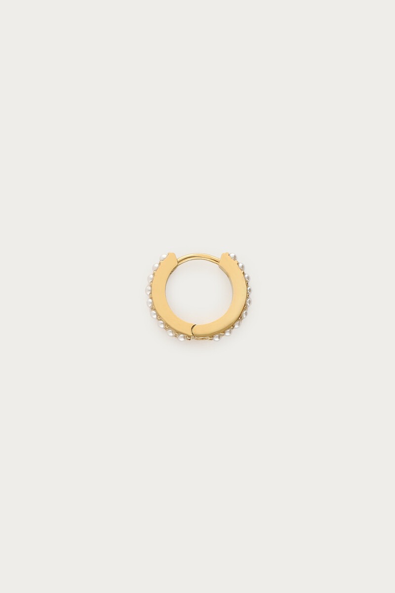 Ear game one piece oorring met imitatieparels