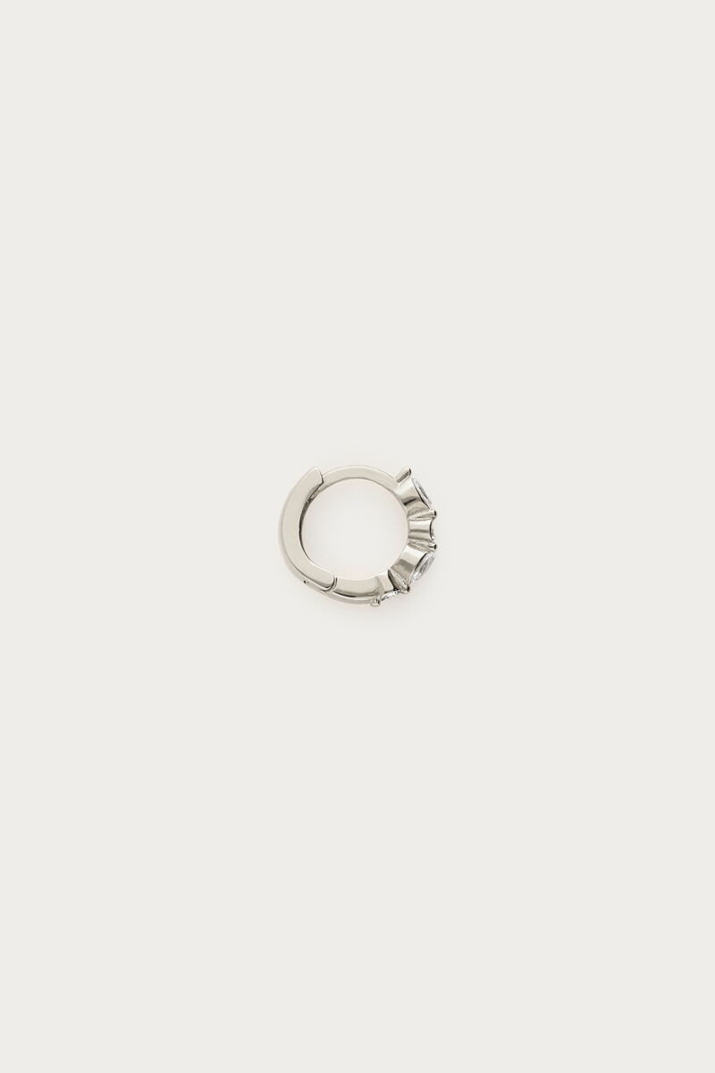Ear game one piece oorring met strass