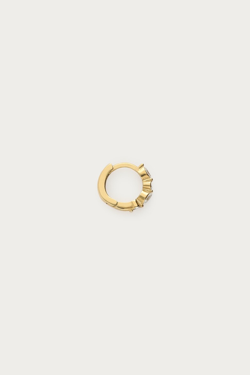 Ear Game einzelne Creole mit Strass