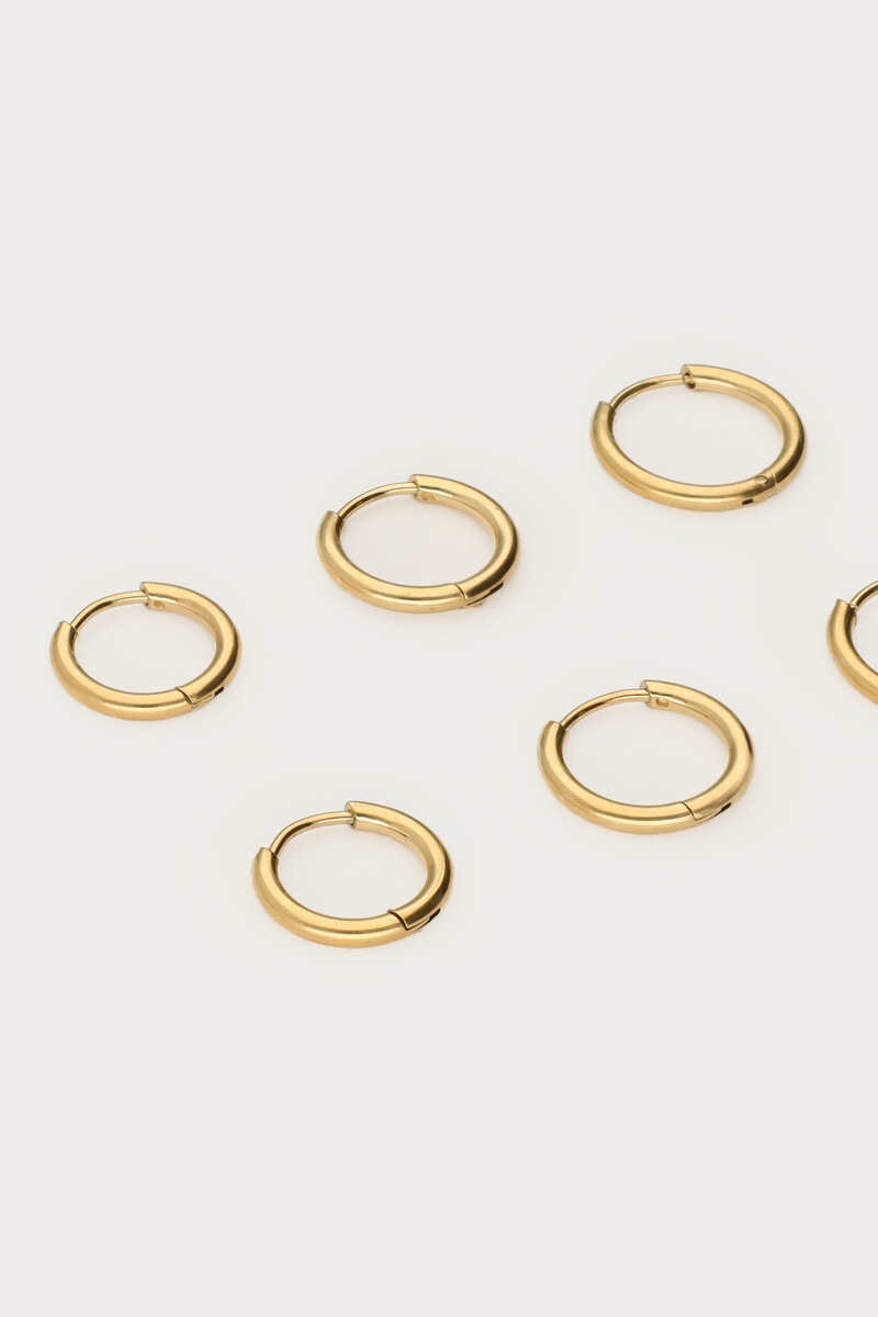 Ear game set of three basic hoop earrings | My Jewellery