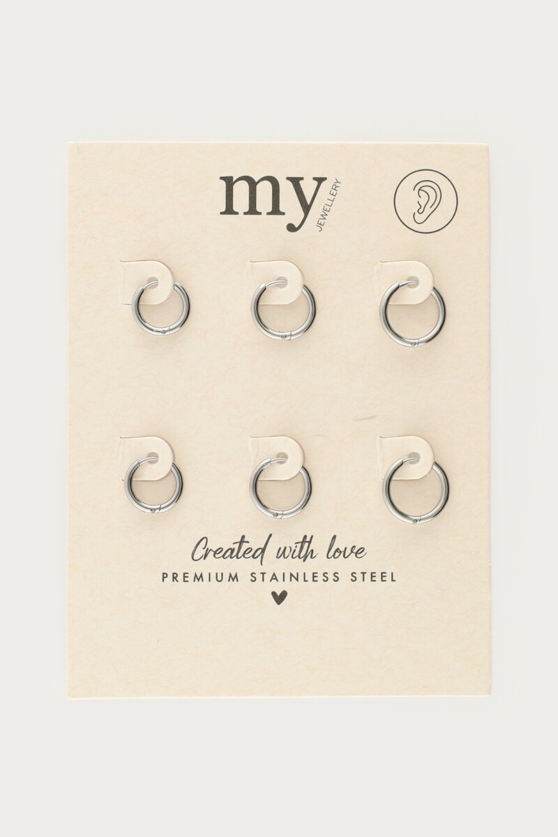 Ear game set of three basic hoop earrings | My Jewellery