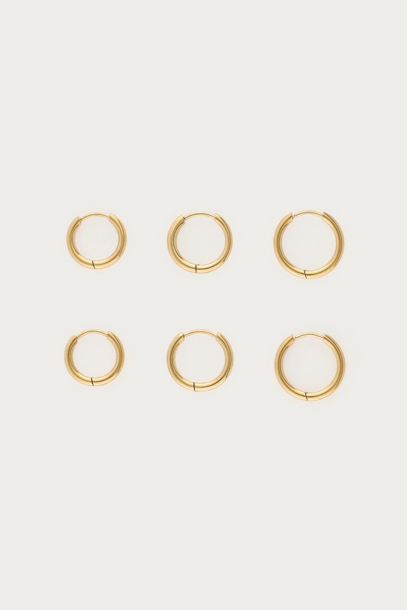 Ear Game Set aus drei Basic Creolen