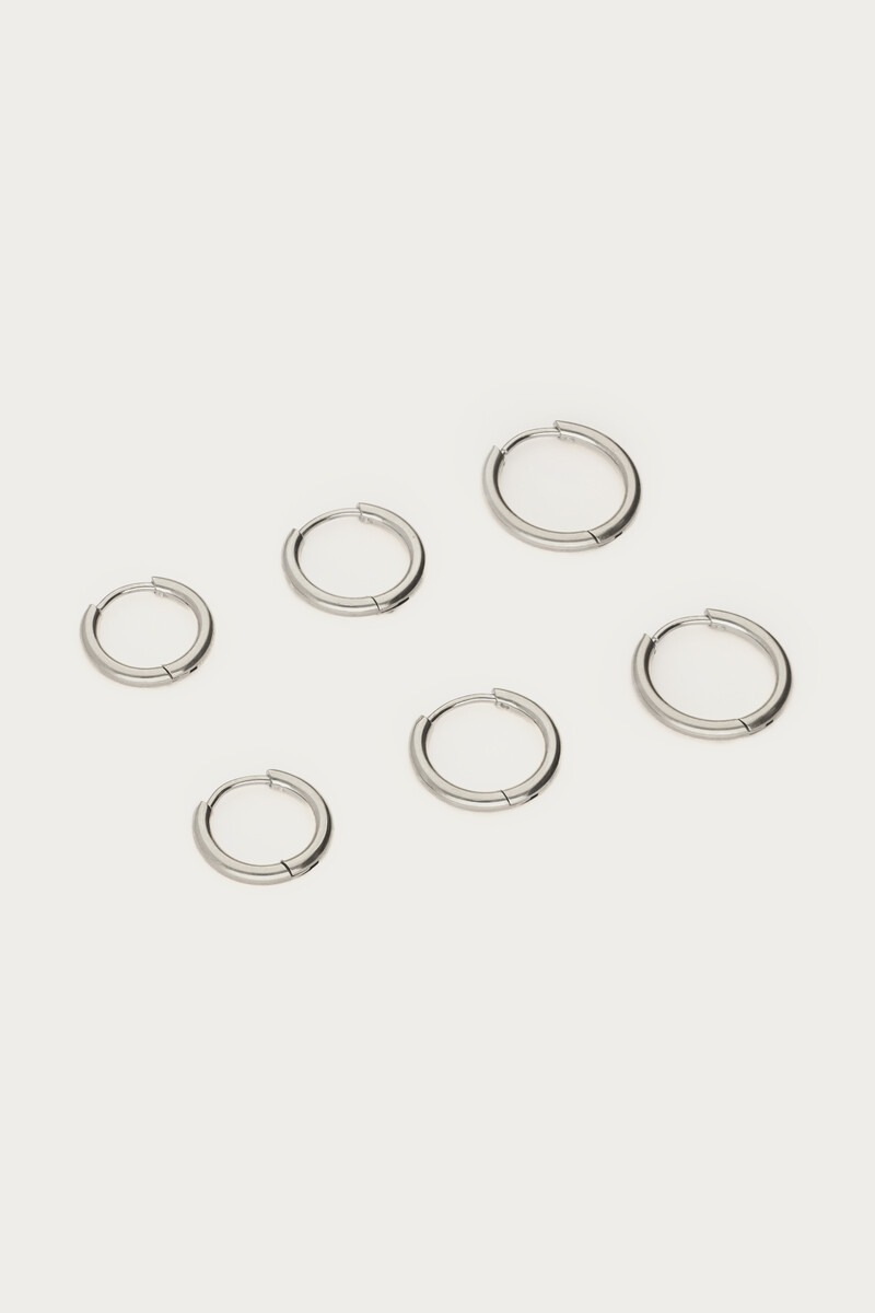 Ear game set of three basic hoop earrings | My Jewellery
