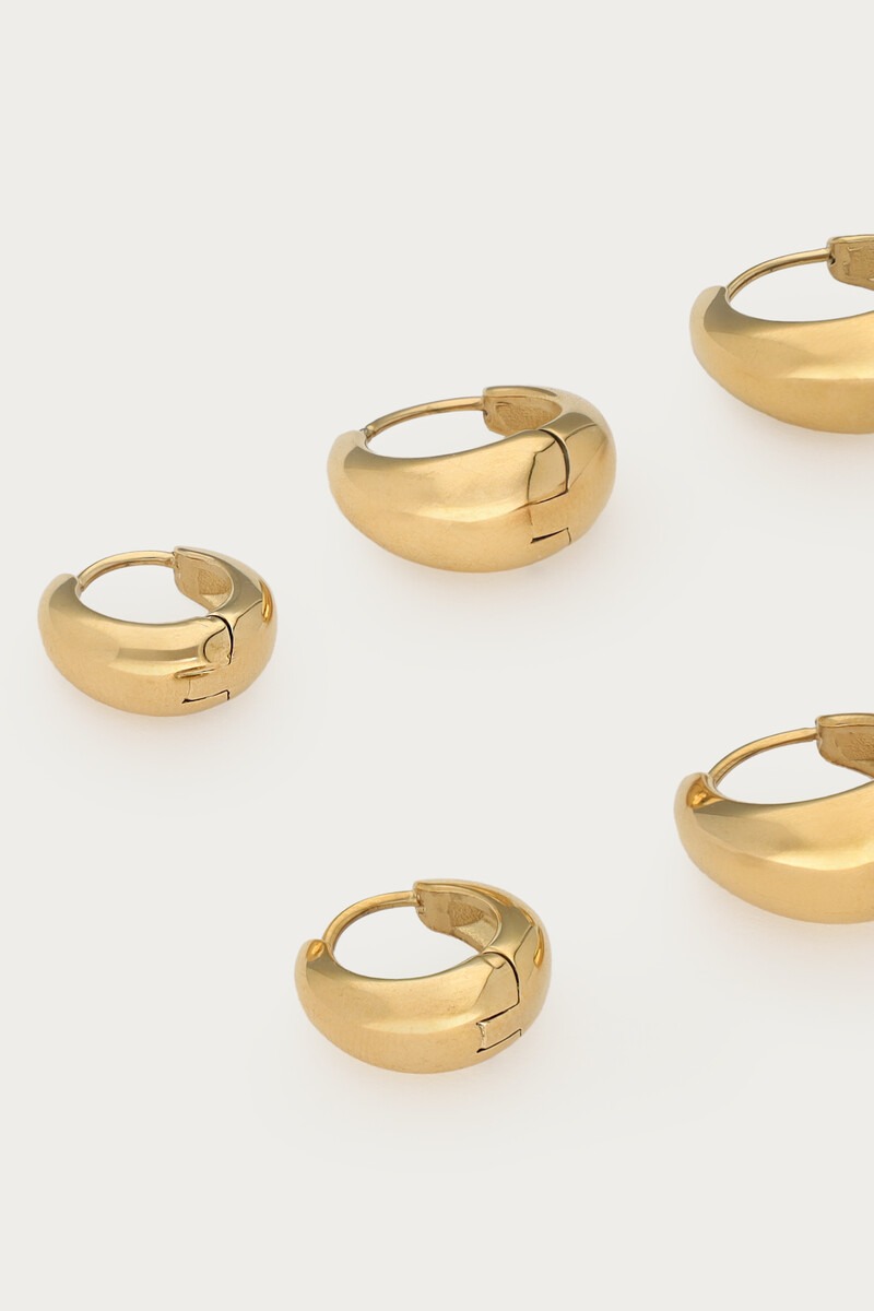 Ear game set of three bold hoop earrings | My Jewellery