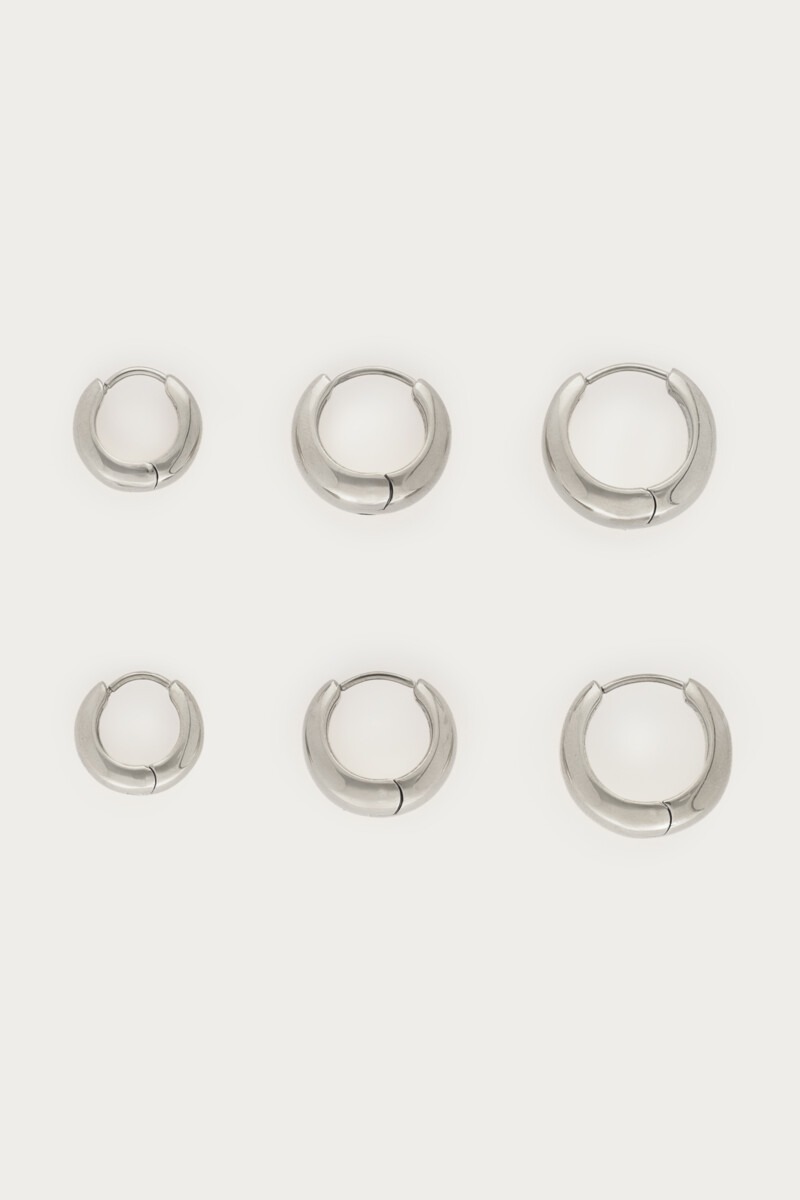 Ear Game Set aus drei Bold Creolen