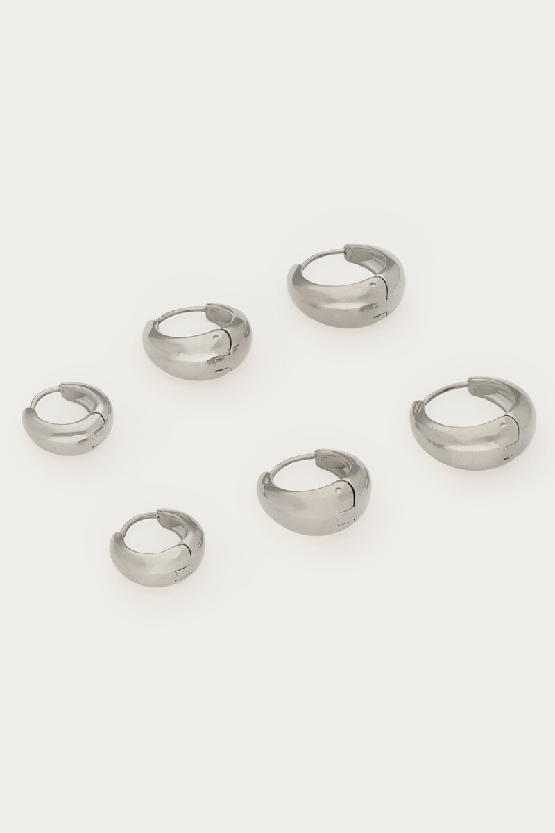 Ear game set of three bold hoop earrings | My Jewellery