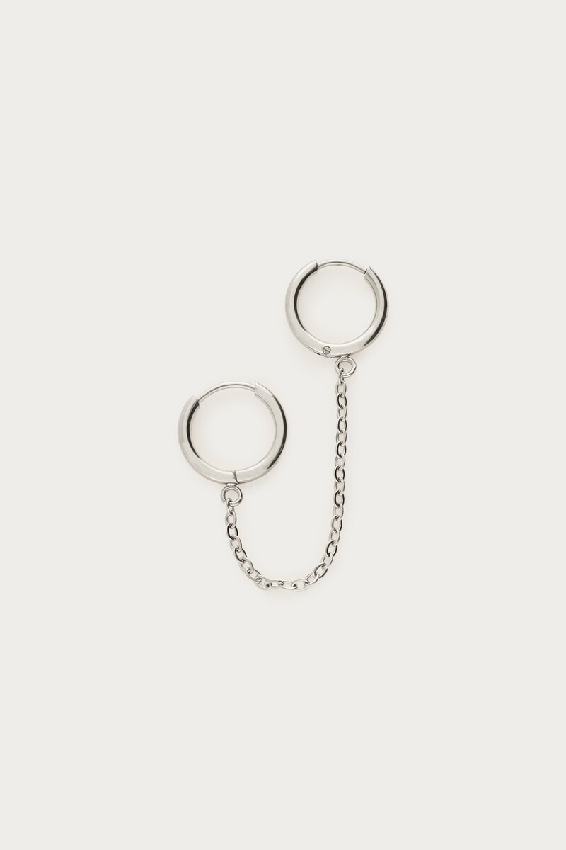 Ear game two piece oorringen met ketting