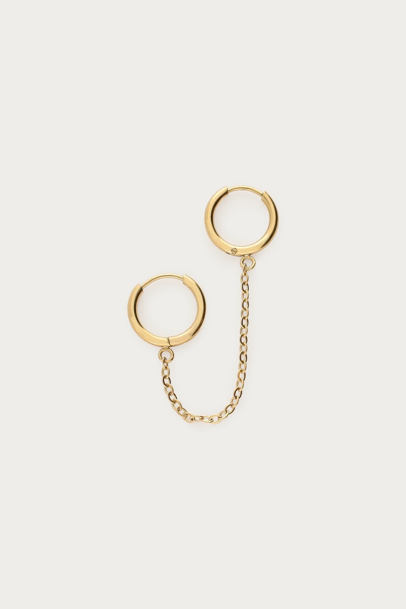 Ear Game zweiteilige Creolen mit Kette