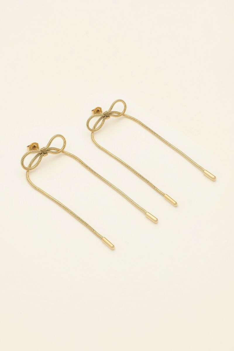 Earrings with chains and bow | My Jewellery