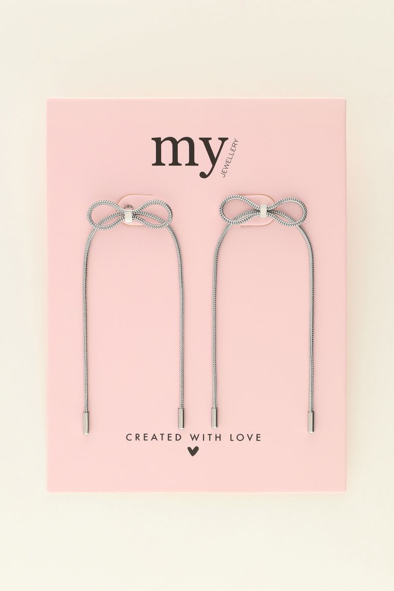 Earrings with chains and bow | My Jewellery