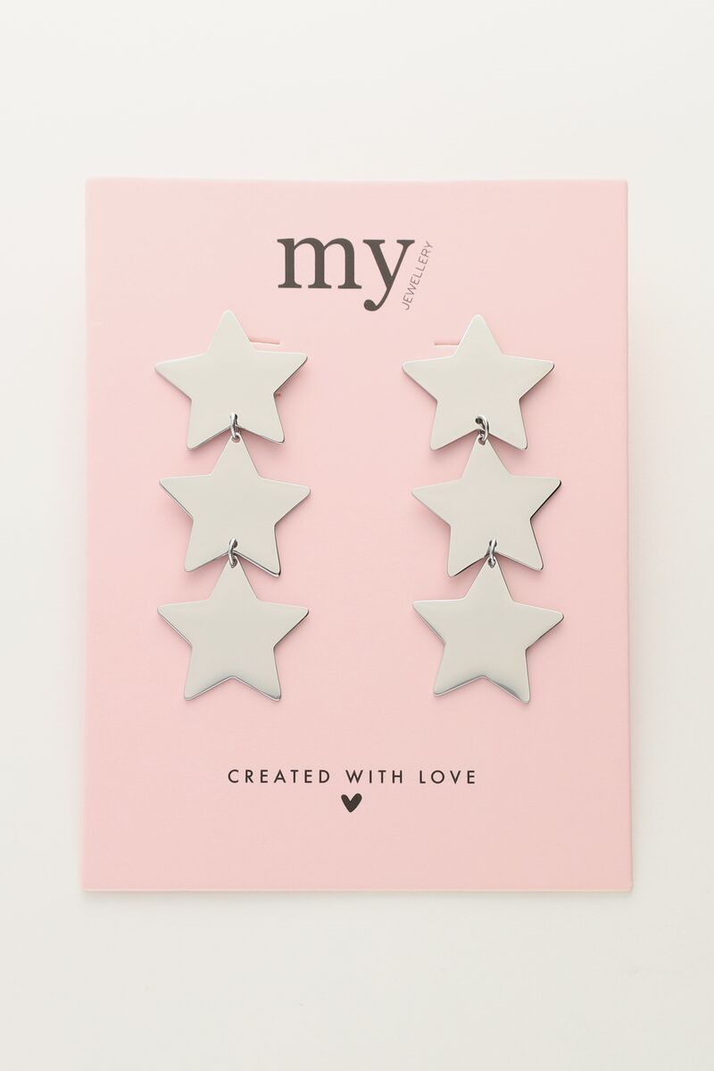 Statement oorhangers met drie sterren | My Jewellery