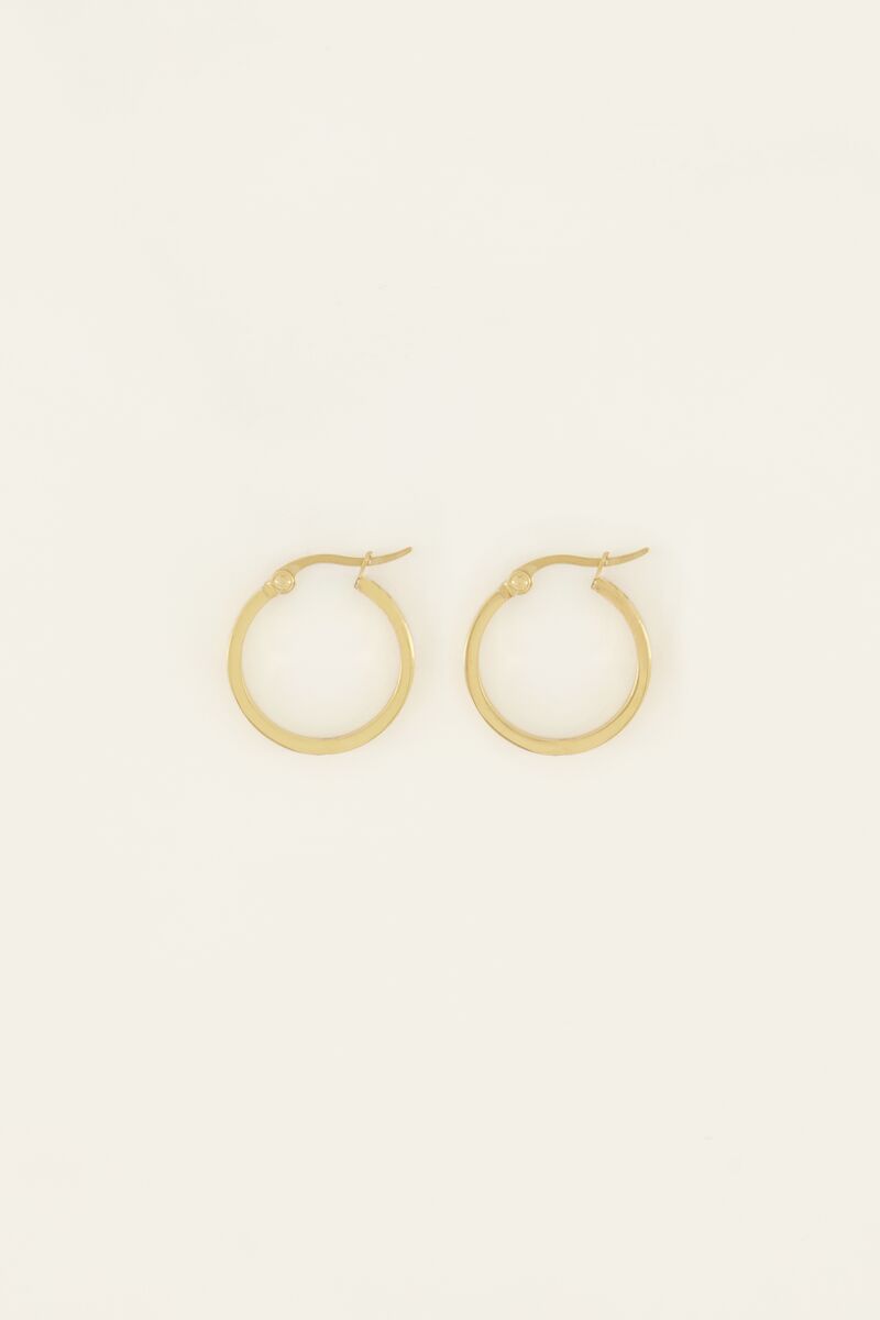 Oorringen met gegraveerde hartjes | My Jewellery