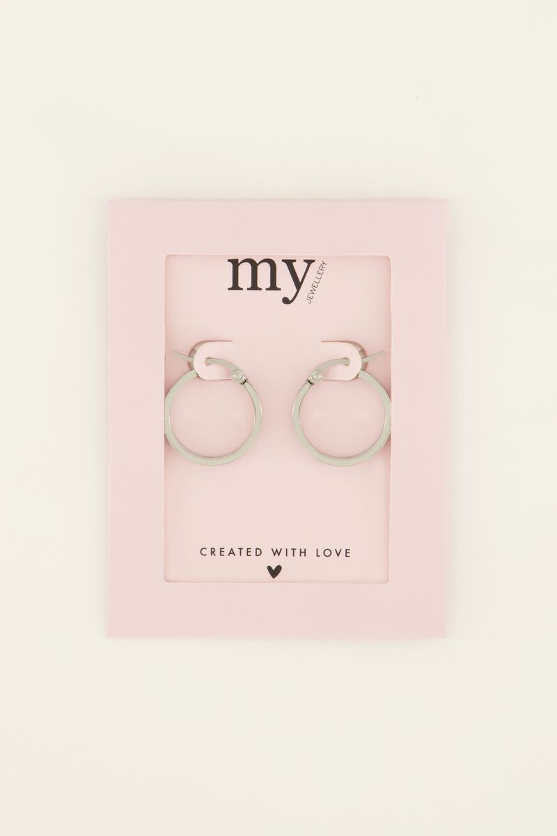 Oorringen met gegraveerde hartjes | My Jewellery