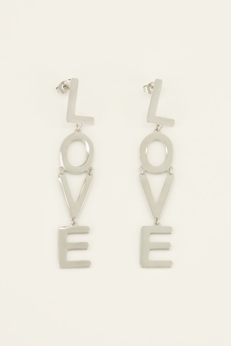 Earrings with love letters | My Jewellery