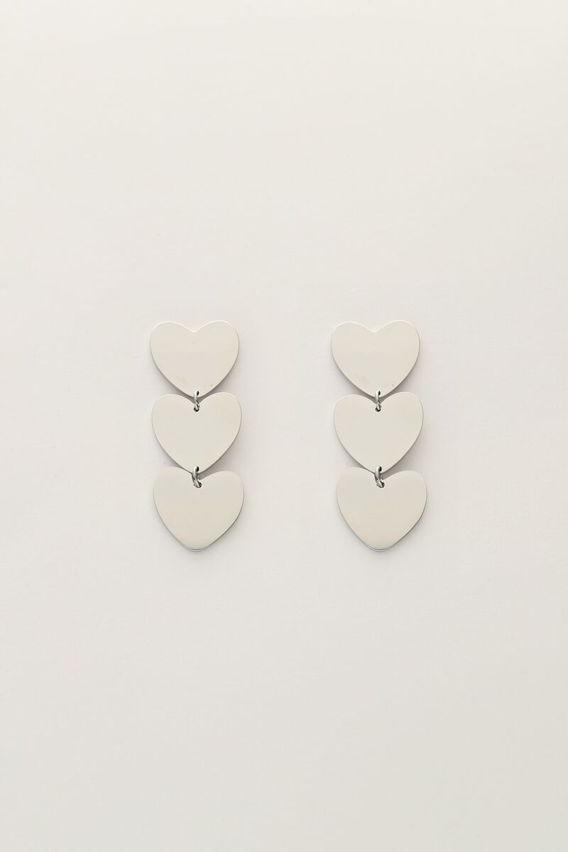 Earrings with three hearts | My Jewellery
