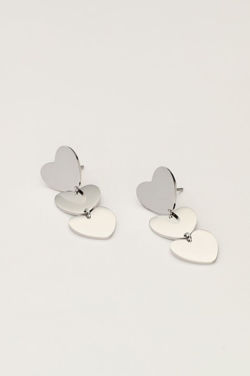Earrings with three hearts | My Jewellery