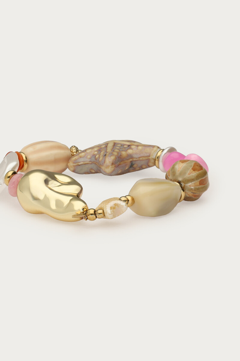 Elastic beaded bracelet with starfish | My Jewellery