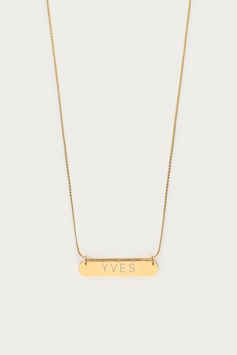 Collier étiquette Atelier