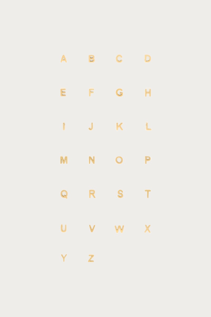 Engraved long necklace with separate charms | My Jewellery